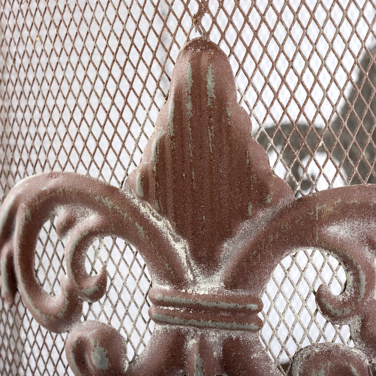 Elegant Vintage Wire Cloche with Pedestal - Distressed Metal Display Dome