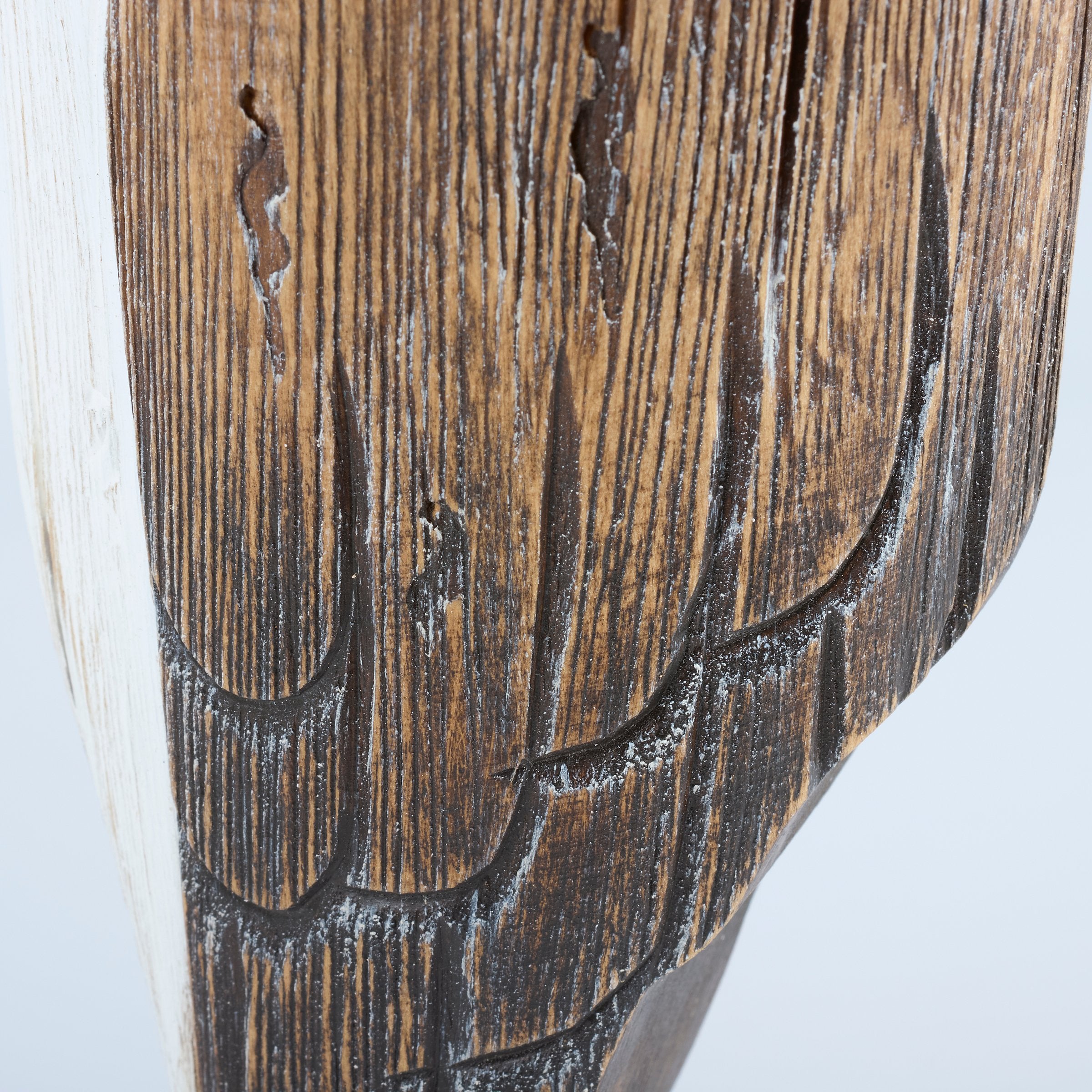 Rustic Wooden Barn Owl Sitter Figurine - Primitive Wood & Metal Home Decor Accent