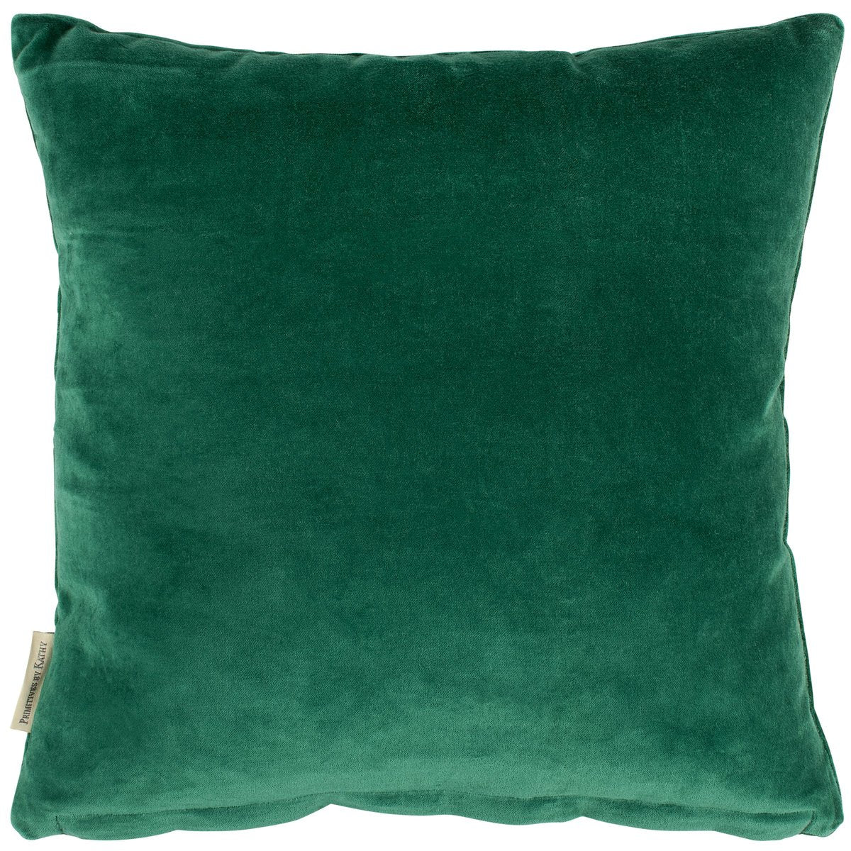 Enchanting Green Velvet Moon & Stars Embroidered Decorative Throw Pillow 16x16