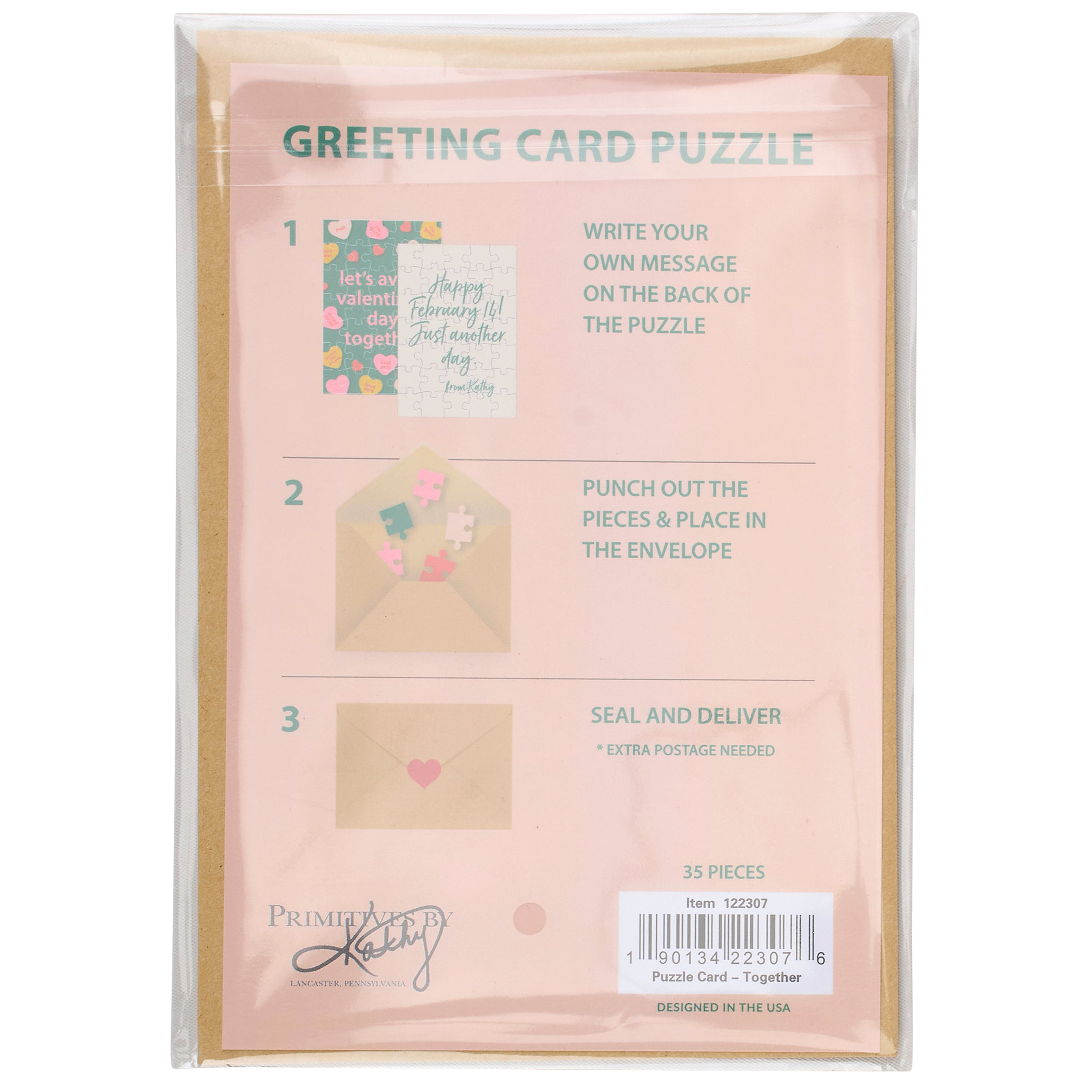 Sassy Anti-Valentine's Day 35-Piece Puzzle Greeting Card with Humorous Message