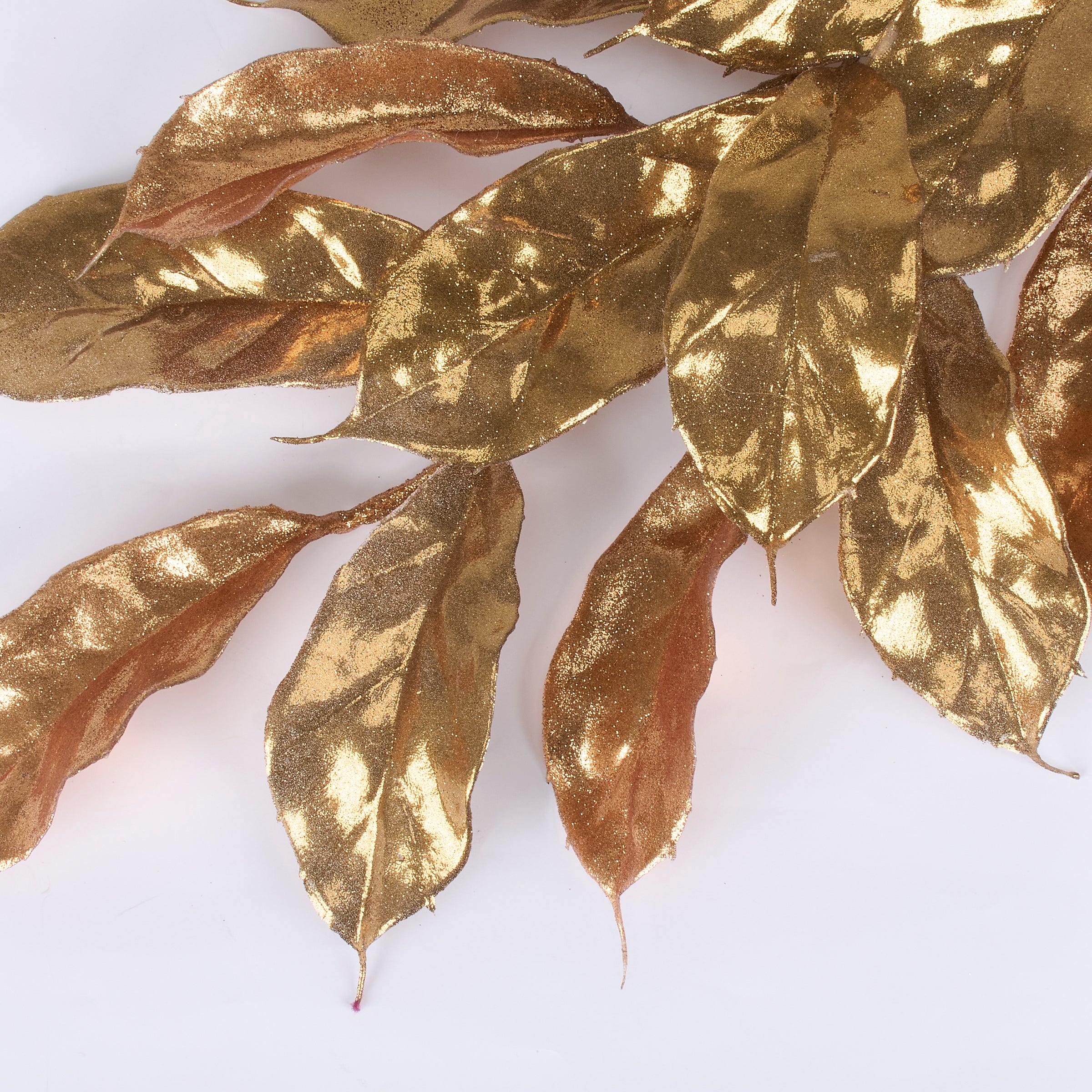 Shimmering Gold Leaf Floral Pick - 30-Inch Tall Decorative Autumn Accent