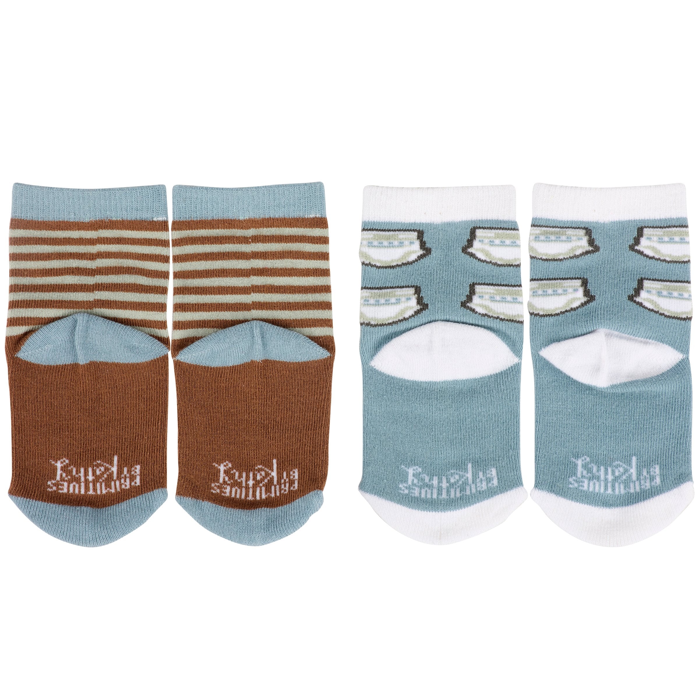 Playful Baby Sock Set: 'Poops I Did It Again' & 'Don't Trust A Toot'