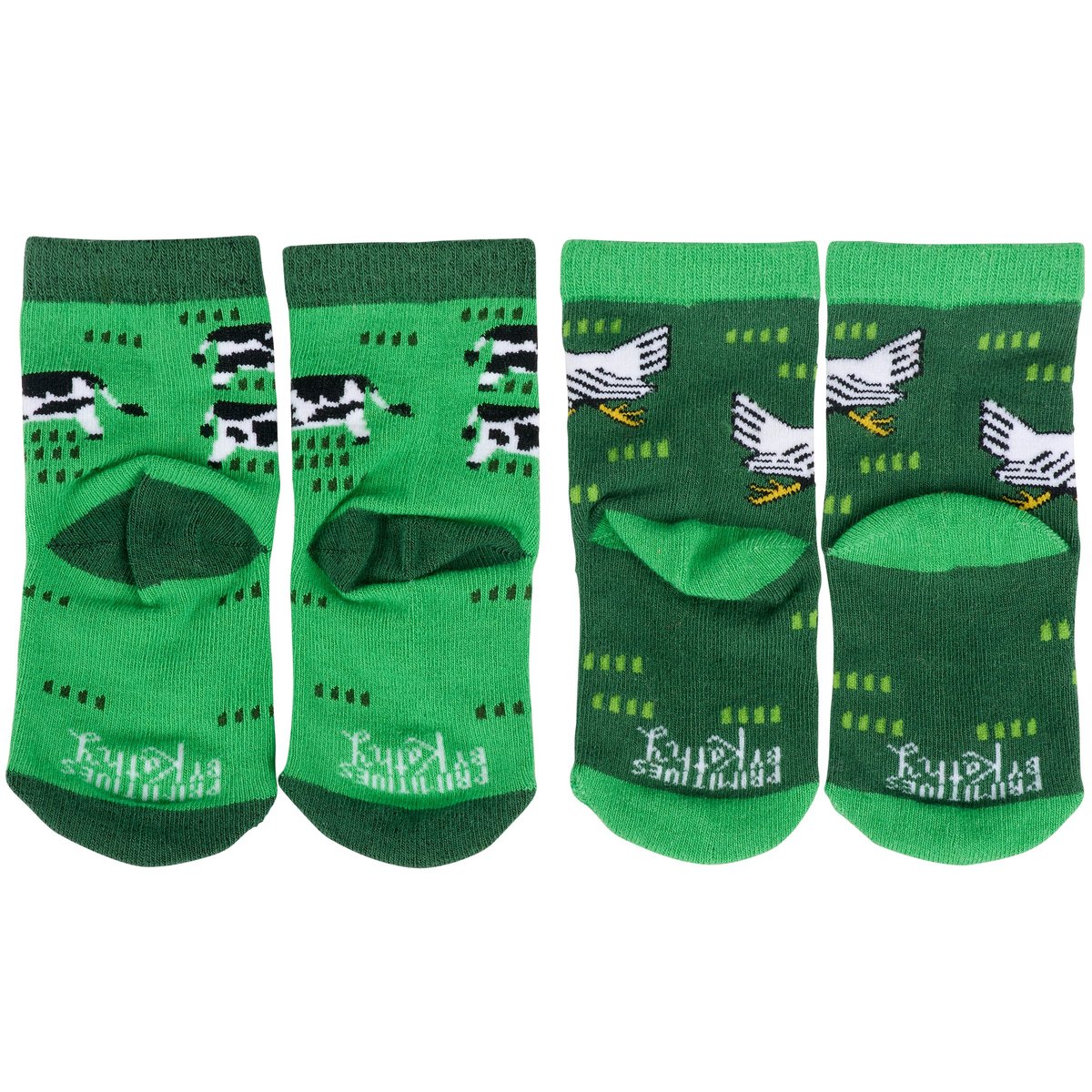 Adorable Farm-Themed Baby Socks Gift Set: Holy Cow & Free Range Designs