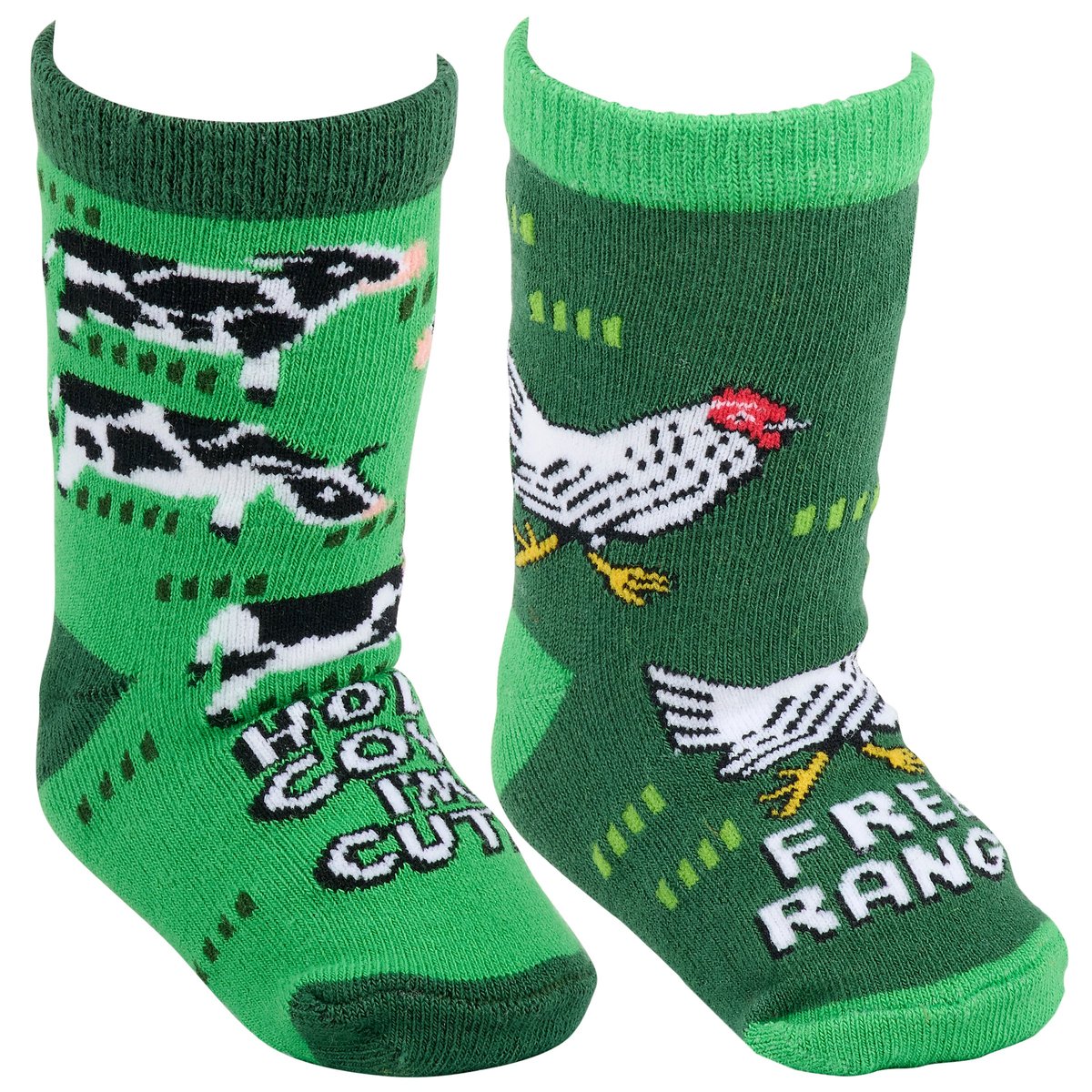 Adorable Farm-Themed Baby Socks Gift Set: Holy Cow & Free Range Designs