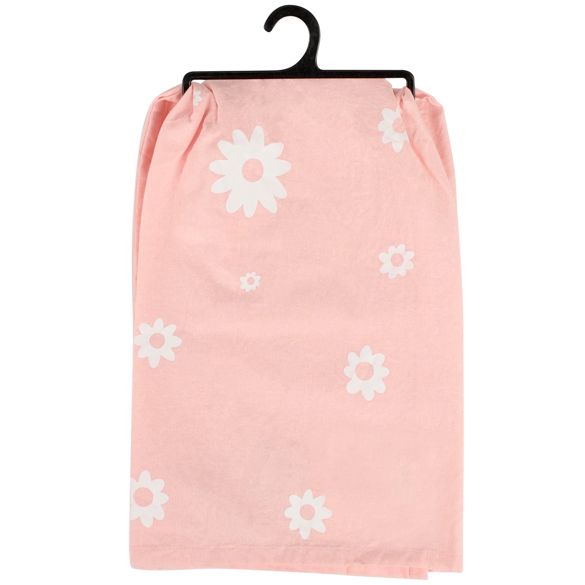 Sassy Easter Bunny 'Kiss My Cottontail' Pink Cotton Kitchen Towel