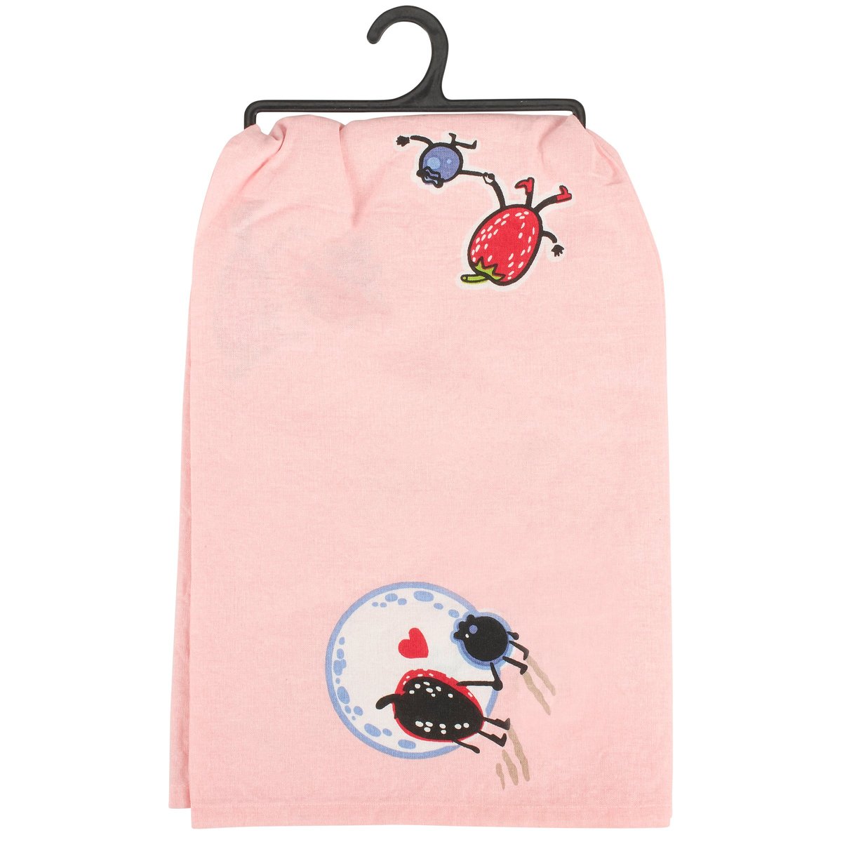 Charming 'You Are Berry Special' Pink Cotton Kitchen Towel for Valentine's Day