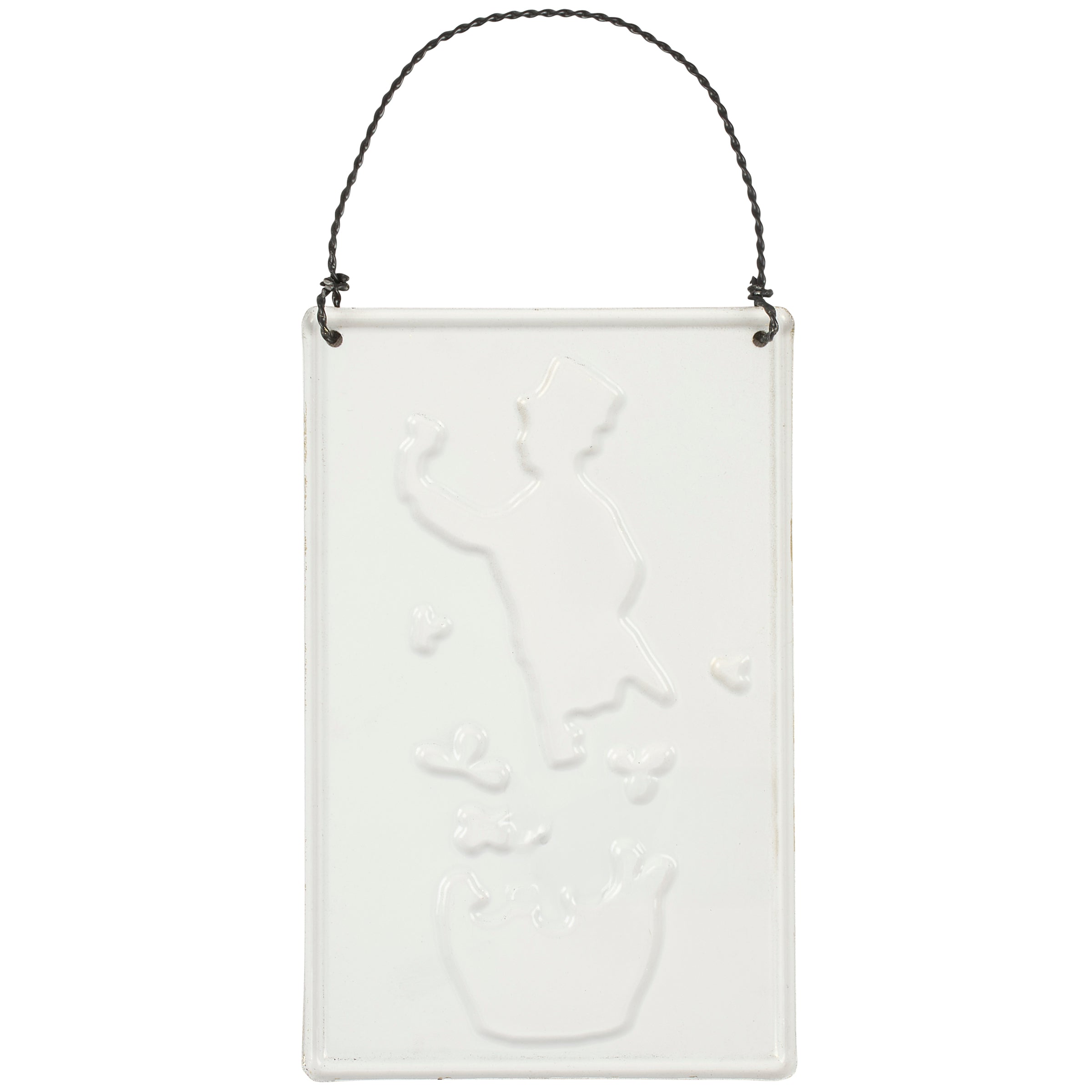 Whimsical "Zero Lucks Given" St. Patrick's Day Metal Ornament with Shamrock Design