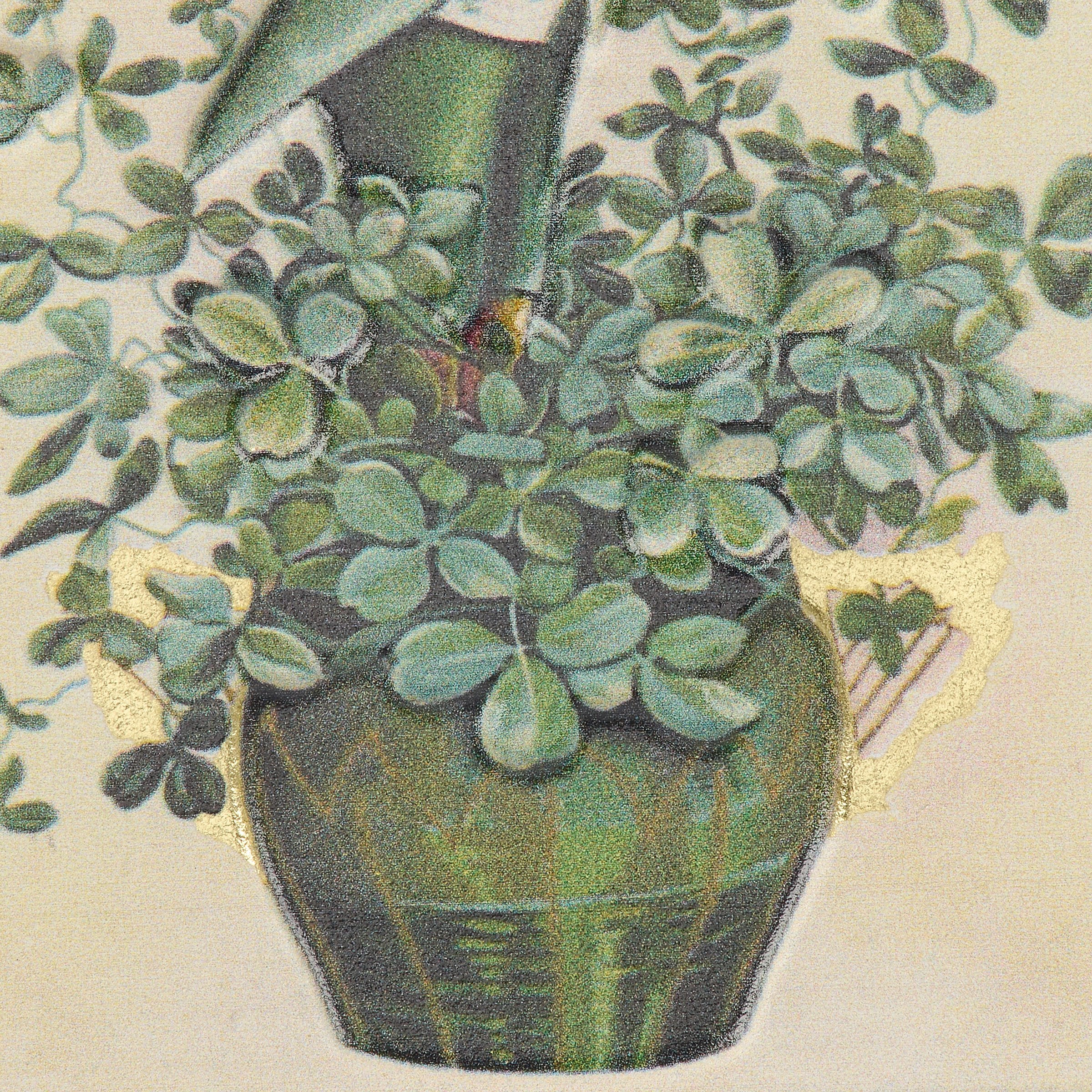 Whimsical "Zero Lucks Given" St. Patrick's Day Metal Ornament with Shamrock Design