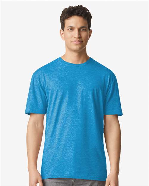 Gildan Unisex Light Cotton T-Shirt 3000 - Heather Sapphire