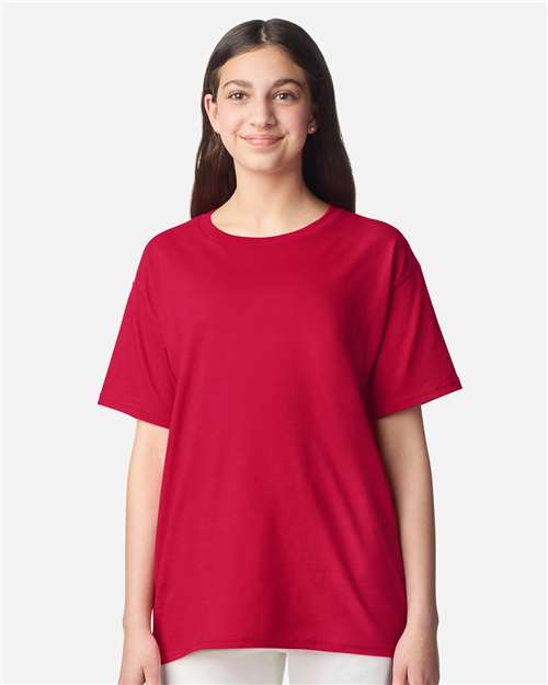 Gildan Youth Light Cotton T-Shirt 3000B - Cherry Red