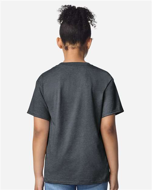 Gildan Youth Light Cotton T-Shirt 3000B - Dark Heather