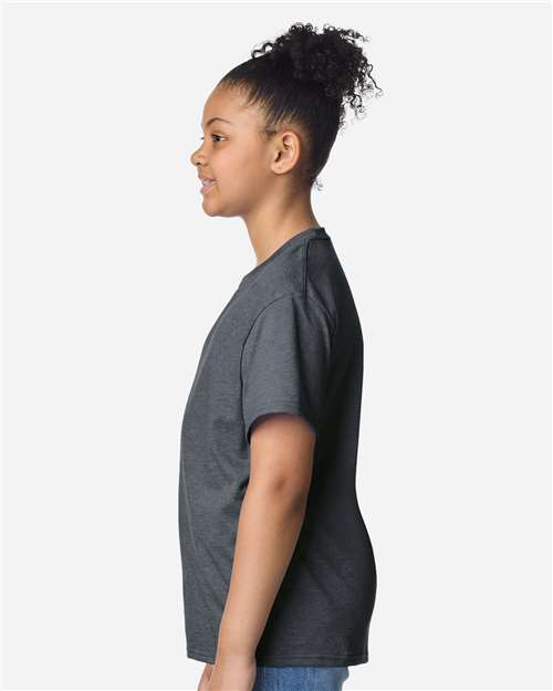 Gildan Youth Light Cotton T-Shirt 3000B - Dark Heather