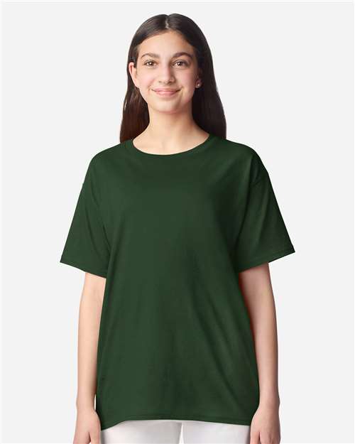 Gildan Youth Light Cotton T-Shirt 3000B - Forest Green