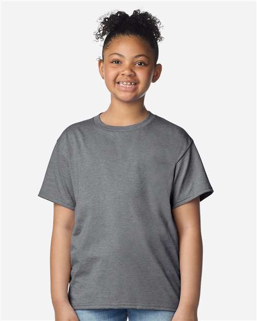 Gildan Youth Light Cotton T-Shirt 3000B - Graphite Heather