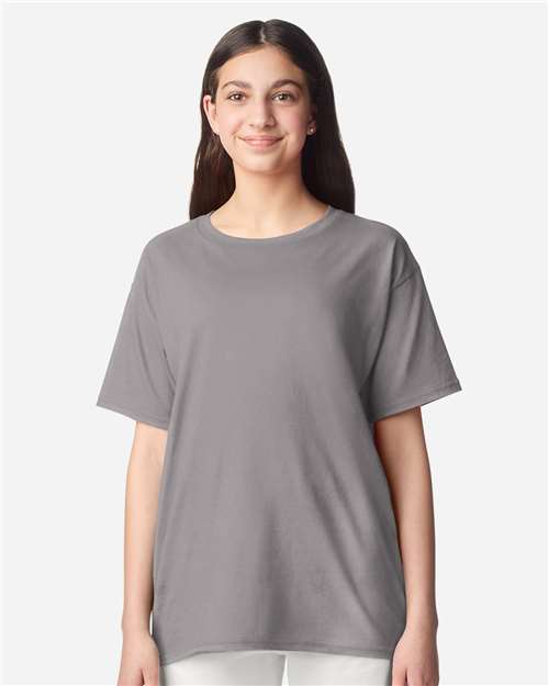 Gildan Youth Light Cotton T-Shirt 3000B - Gravel