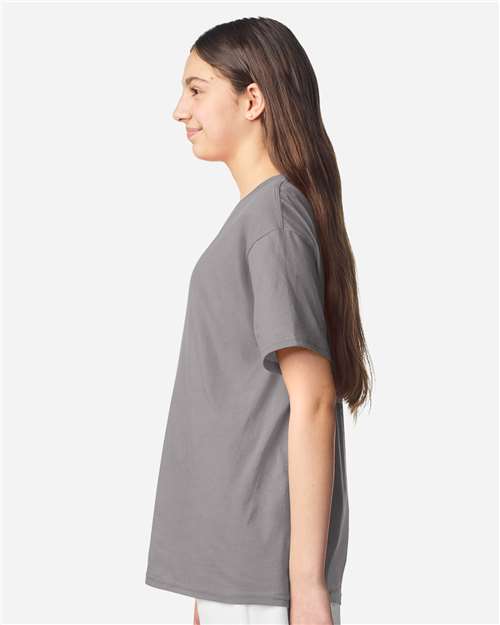 Gildan Youth Light Cotton T-Shirt 3000B - Gravel