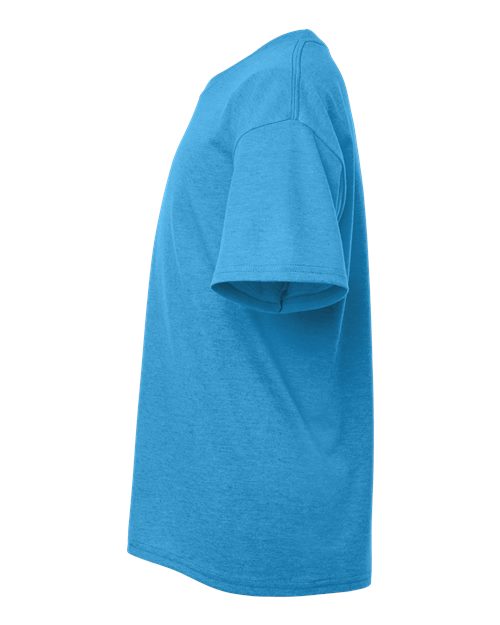 Gildan Youth Light Cotton T-Shirt 3000B - Heather Sapphire