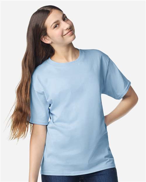 Gildan Youth Light Cotton T-Shirt 3000B - Light Blue