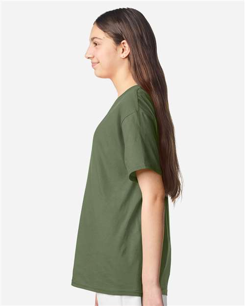 Gildan Youth Light Cotton T-Shirt 3000B - Military Green