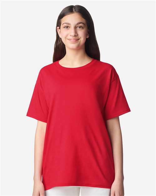 Gildan Youth Light Cotton T-Shirt 3000B - Red