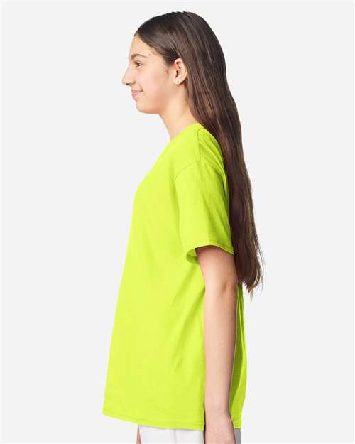 Gildan Youth Light Cotton T-Shirt 3000B - Safety Green