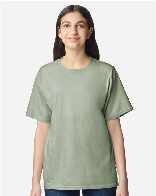 Gildan Youth Light Cotton T-Shirt 3000B - Sage
