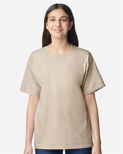 Gildan Youth Light Cotton T-Shirt 3000B - Sand
