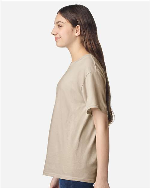 Gildan Youth Light Cotton T-Shirt 3000B - Sand