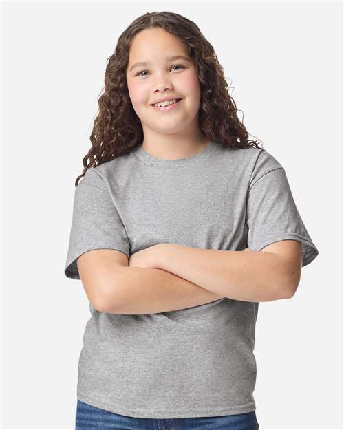 Gildan Youth Light Cotton T-Shirt 3000B - Sport Grey