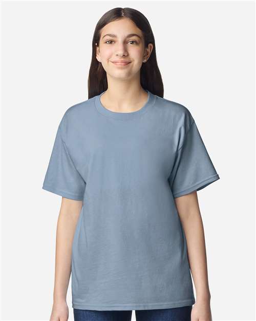 Gildan Youth Light Cotton T-Shirt 3000B - Stone Blue