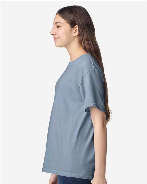 Gildan Youth Light Cotton T-Shirt 3000B - Stone Blue