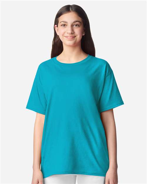 Gildan Youth Light Cotton T-Shirt 3000B - Tropical Blue