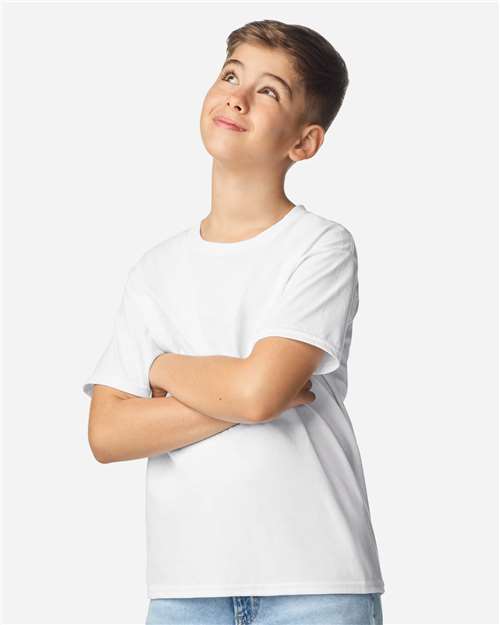 Gildan Youth Light Cotton T-Shirt 3000B - White