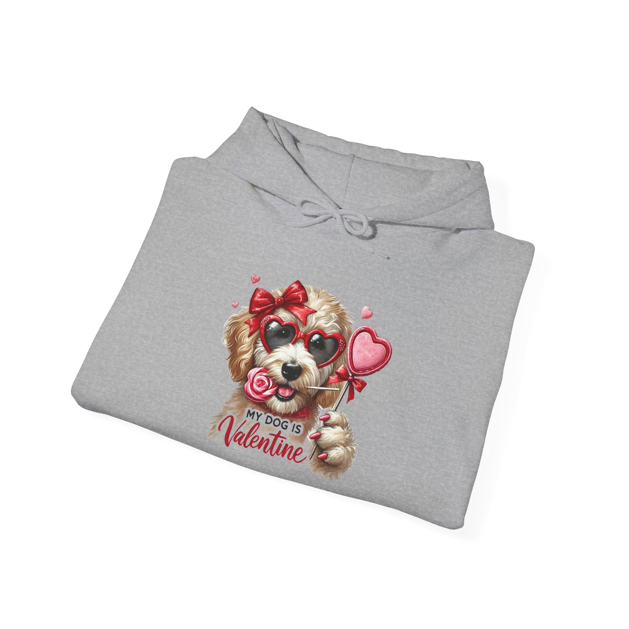 Hooded Sweatshirt - My Dog is My Valentine