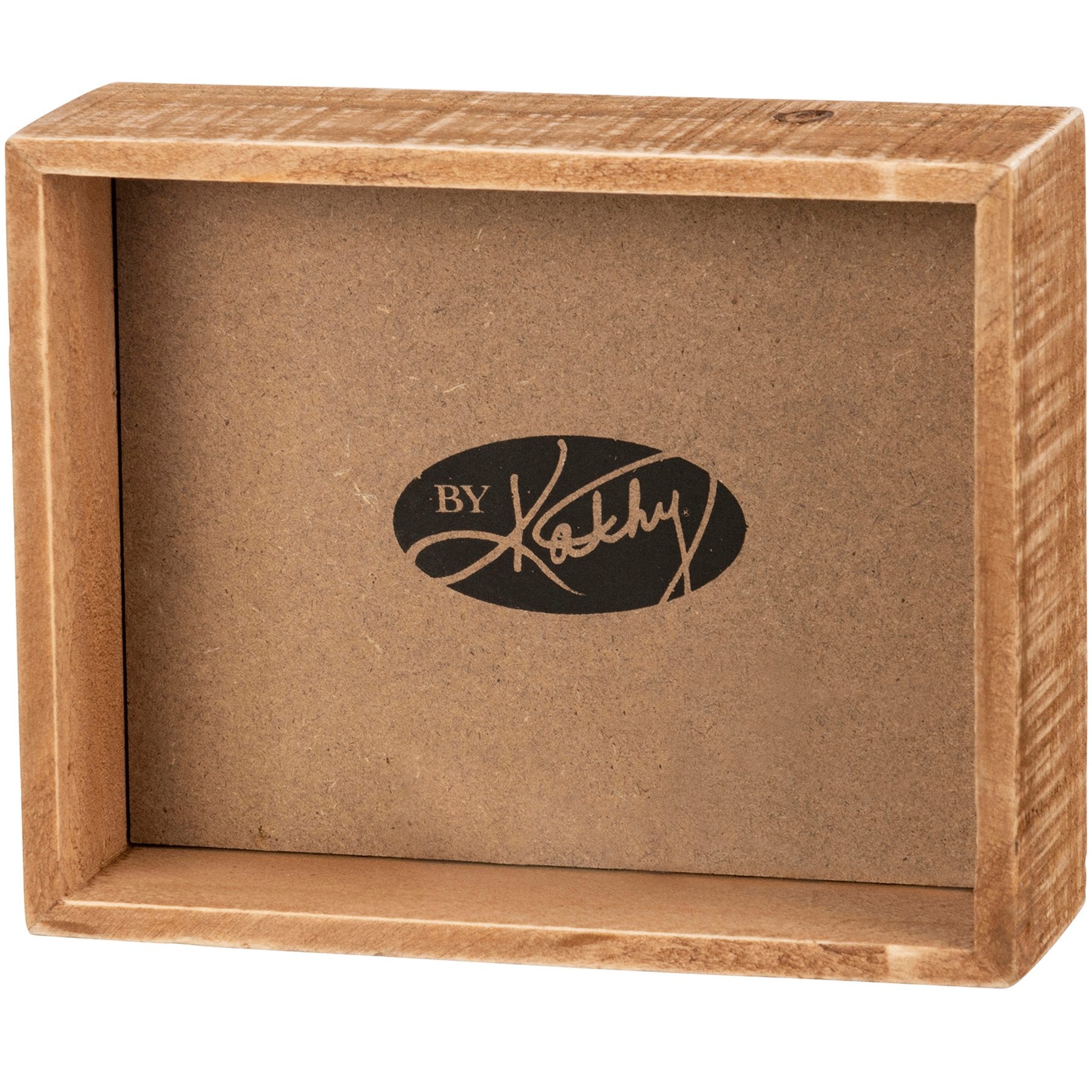 Rustic Wood Inset Box Sign: "I Freaking Love You" Sentiment Decor