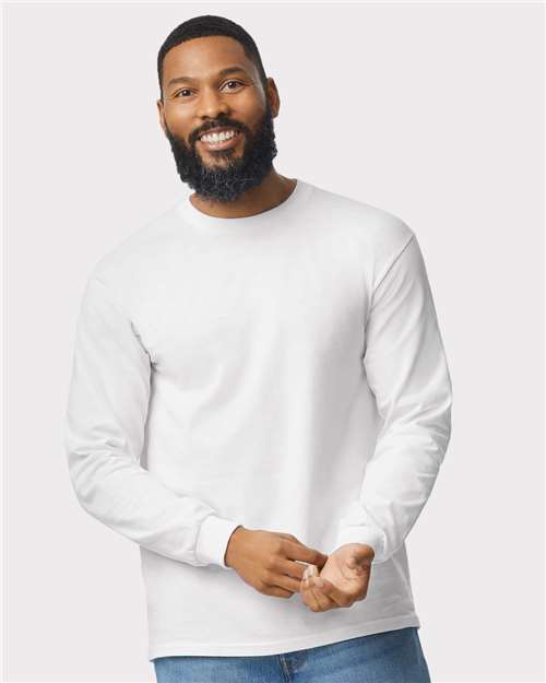 Gildan Unisex Heavy Cotton™ Long Sleeve T-Shirt 5400 - White