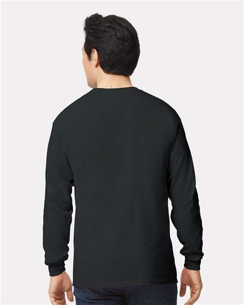 Gildan Unisex Ultra Cotton® Long Sleeve T-Shirt 2400 - Black