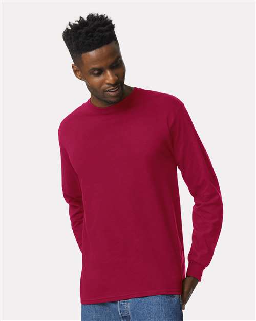Gildan Unisex Ultra Cotton® Long Sleeve T-Shirt 2400 - Cardinal Red