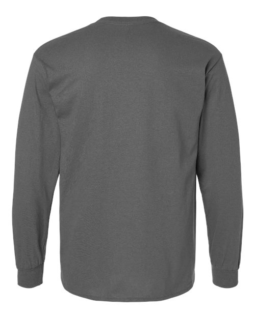 Gildan Unisex Ultra Cotton® Long Sleeve T-Shirt 2400 - Charcoal