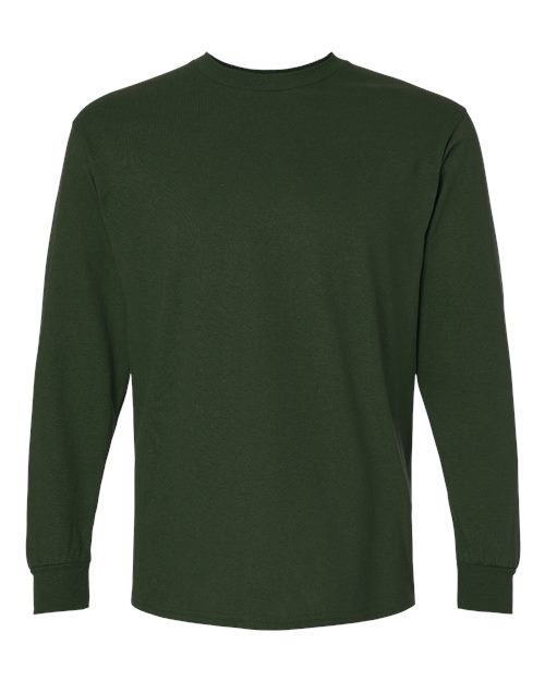 Gildan Unisex Ultra Cotton® Long Sleeve T-Shirt 2400 - Forest Green