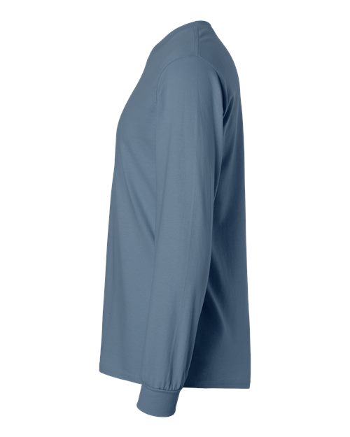 Gildan Unisex Ultra Cotton® Long Sleeve T-Shirt 2400 - Indigo Blue