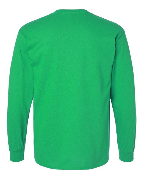 Gildan Unisex Ultra Cotton® Long Sleeve T-Shirt 2400 - Irish Green