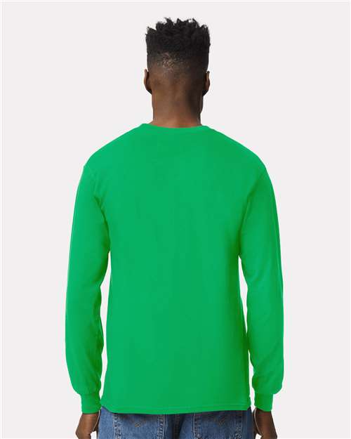 Gildan Unisex Ultra Cotton® Long Sleeve T-Shirt 2400 - Irish Green