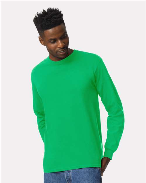 Gildan Unisex Ultra Cotton® Long Sleeve T-Shirt 2400 - Irish Green