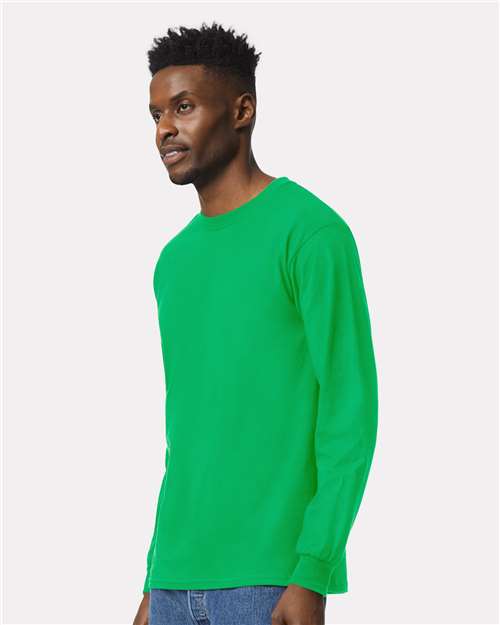 Gildan Unisex Ultra Cotton® Long Sleeve T-Shirt 2400 - Irish Green