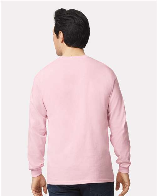 Gildan Unisex Ultra Cotton® Long Sleeve T-Shirt 2400 - Light Pink