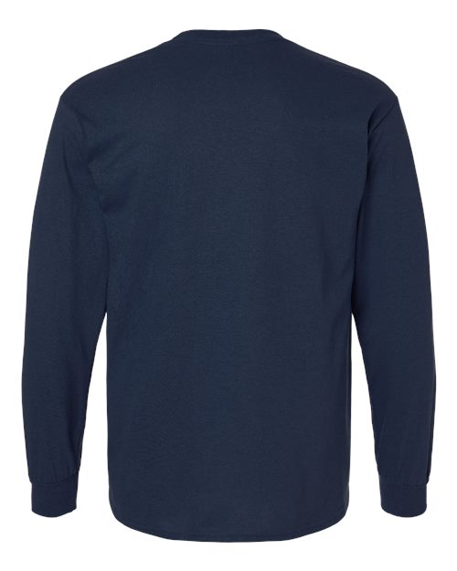 Gildan Unisex Ultra Cotton® Long Sleeve T-Shirt 2400 - Navy