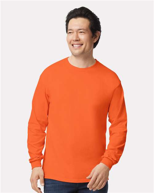 Gildan Unisex Ultra Cotton® Long Sleeve T-Shirt 2400 - Orange