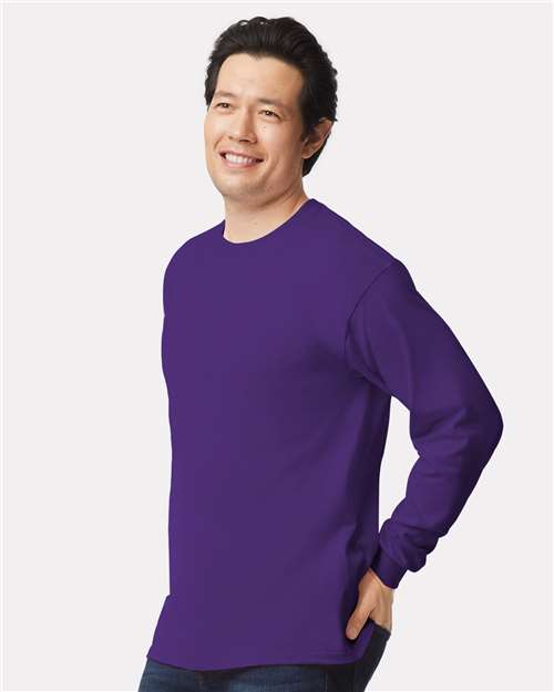 Gildan Unisex Ultra Cotton® Long Sleeve T-Shirt 2400 - Purple