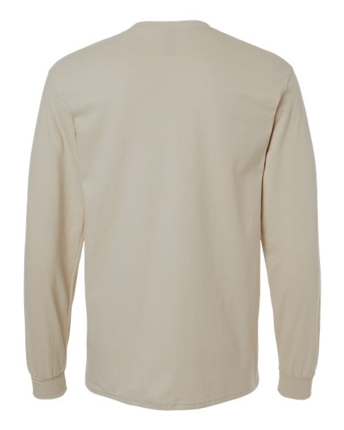Gildan Unisex Ultra Cotton® Long Sleeve T-Shirt 2400 - Sand